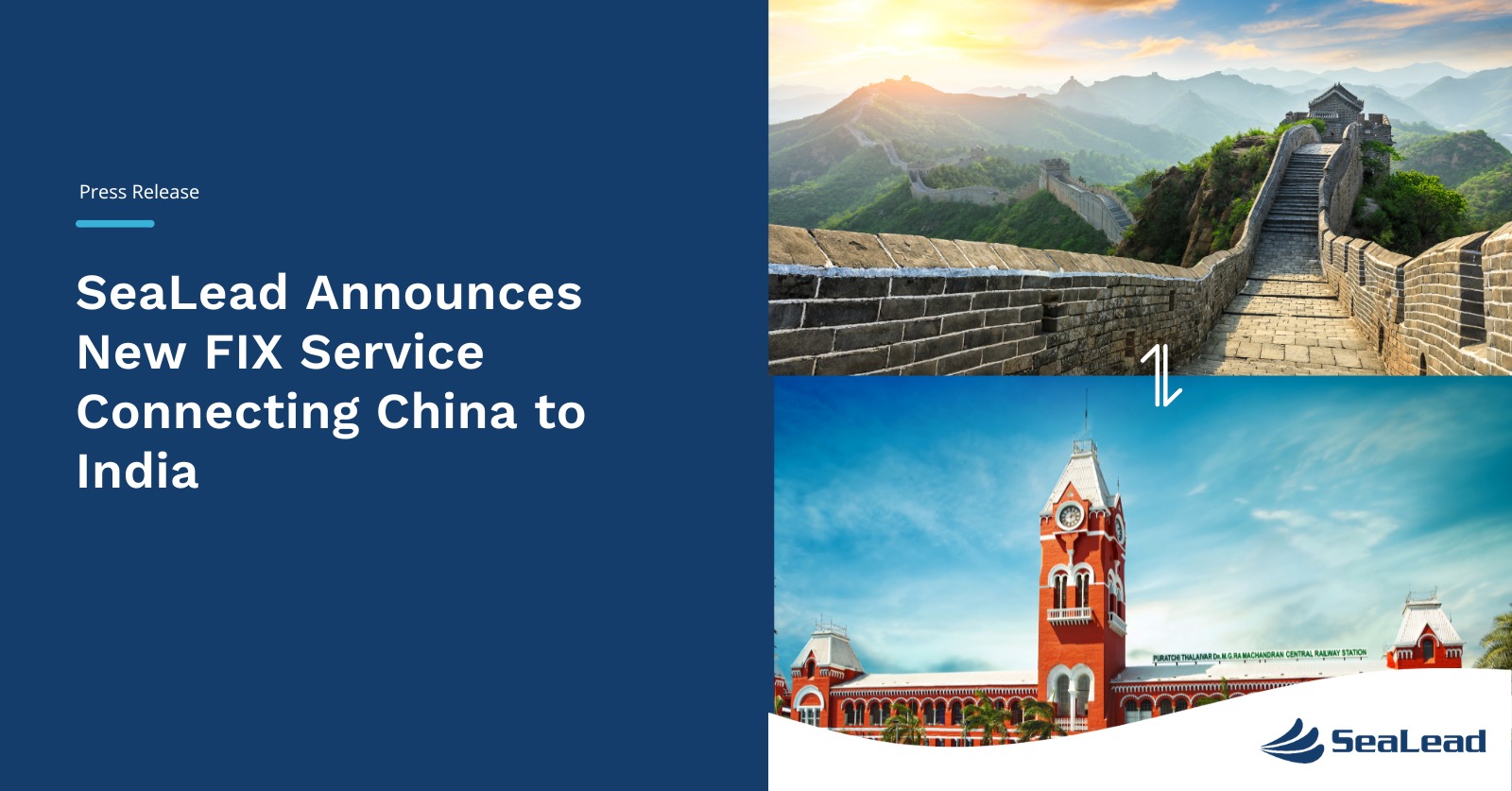 SeaLead Announces New FIX Service Connecting China to India