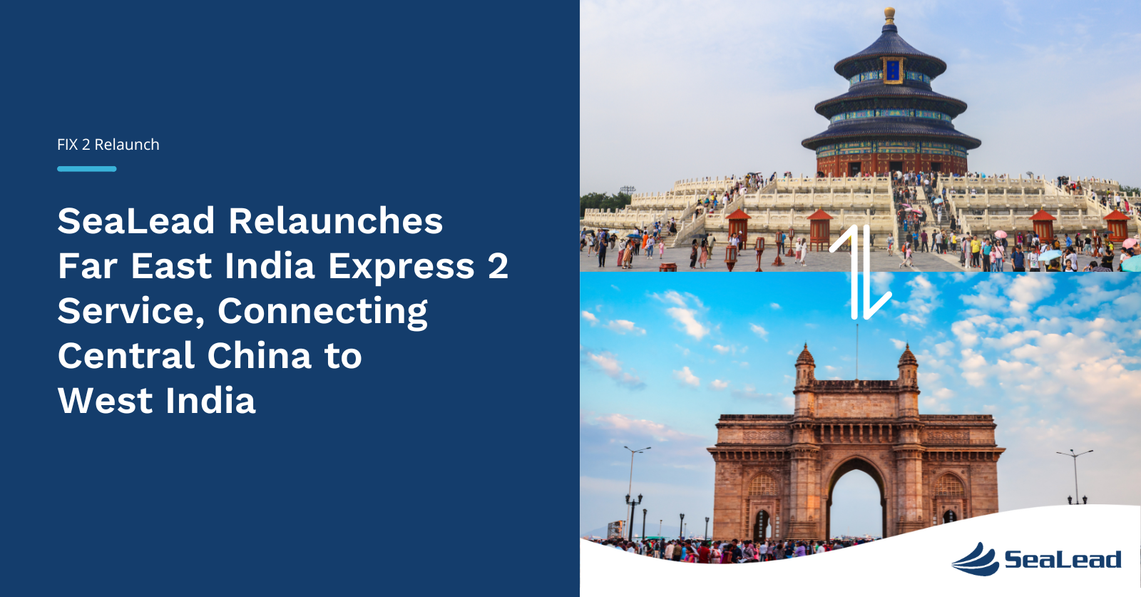 SeaLead Relaunches Far East India Express 2 Service, Connecting Central China to West India